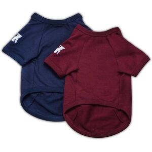 NWOT Koneseve 2 pack Dog Shirts - XL Burgundy and Blue